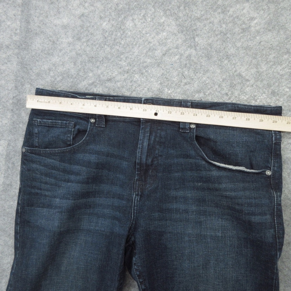 TK Axel Jeans Mens 38x31 Blue Slim Boot Dark Wash Denim Stretch Modern Fit - Picture 6 of 16